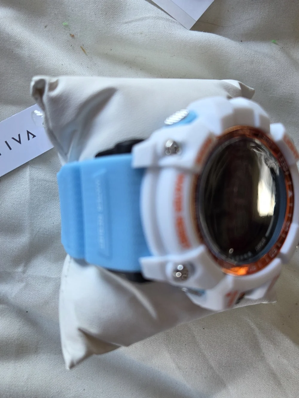 Ativa White and Blue Digital Sport Watch